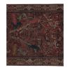 Vintage HandkVintage Handknotted Animal Garden Rug | Area Rug in Rugs by Vintage Pillows Store. Item composed of cotton and fiber