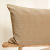 Beige Velvet with Channeling 20x36 | Pillow in Pillows by Vantage Design