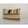 Anatolian Lumbar Patchwork Striped Kilim pillow cover Sofa | Sham in Linens & Bedding by Vintage Pillows Store. Item made of cotton with fiber