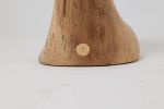 Sculptural Side Table, Stool, Solid Wood, Walnut, Contemporary Design | Tables by Logniture