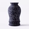 Frida Vase Tall Black | Work by District Loom