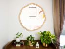 Organic Round Mirror | Decorative Objects by Dot & Rose. Item composed of maple wood & glass