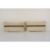 Pair Natural Turkish Hemp Sisal Kilim Rug, Vintage Hemp Turk | Cushion in Pillows by Vintage Pillows Store. Item made of cotton with fiber