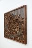 Vancouver Cityscape 44.5" x 36.5" x 4" | Wall Sculpture in Wall Hangings by Craig Forget. Item composed of oak wood in mid century modern or contemporary style