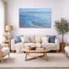 Mont-Saint-Michel Bay Normandy | Oil And Acrylic Painting in Paintings by Meredith H. Item composed of canvas compatible with contemporary and coastal style