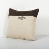 Vintage Hemp Turkish Kilim Pillow, Vintage Neutral Organic T | Cushion in Pillows by Vintage Pillows Store
