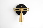 Art Deco Sconce - Model No. 3740 | Sconces by Peared Creation. Item composed of brass and glass