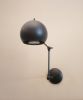 Adjustable Wall Sconce - Industrial Light -  Gold Globe | Sconces by Retro Steam Works. Item made of metal