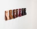 Small Leather Wall Strap [Flat End] | Storage by Keyaiira | leather + fiber | Artist Studio in Santa Rosa. Item composed of leather