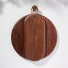 KENNETH Modern Black Walnut Serving Board with Brass Handle | Serveware by Untitled_Co