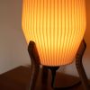 Mid Century Lamp: Retro Inspired Table Lamp, Handmade Bedside Nightstand Light, Warm Ambient Glow | Lamps by Spacecraft Furnishing