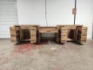 MODEL 1098 - Custom Double Sink Bathroom Vanity | Countertop in Furniture by Limitless Woodworking. Item composed of wood & marble compatible with mid century modern and contemporary style