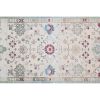 Distressed Handknotted Caucasian Rug 4'1" X 6'5" | Area Rug in Rugs by Vintage Pillows Store. Item made of cotton with fiber