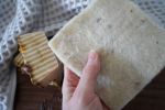 Felted Wool Sponge | Textiles by Keyaiira | leather + fiber. Item composed of wool and fiber