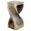 Haussmann® Original Wood Twist Stool 12 X 12 X 23 | Chairs by Haussmann®
