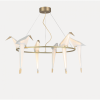 Alan Mizrahi QZ8113 Perch bird chandelier | Chandeliers by Alan Mizrahi Lighting Design
