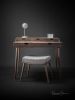 Solid Walnut Vanity, Dressing Table, Desk | Tables by Manuel Barrera Habitables. Item made of oak wood