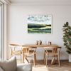 Winding River Art Print - Abstract River Landscape | Prints in Paintings by Lara Eckerman Art