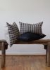 Buffalo Check and Golden Linen Lumbar Pillow 12x20 | Pillows by Vantage Design