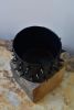 Spikes Black Ceramic Handmade Planter | Vases & Vessels by OWO Ceramics