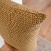 Olive Green Triangle and Circle Motifs Pillow 22x22 | Pillows by Vantage Design