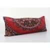 Turkish Velvet Pillow Cover - Floral Red Vintage Velvet Lumb | Cushion in Pillows by Vintage Pillows Store