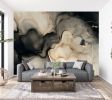 Smoke & Honey — Abstract Luxury Wallpaper Mural | Wall Treatments by ELLE WALLS