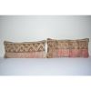 Set of Two Distressed Turkish Oushak Rug Pillow Cover | Sham in Linens & Bedding by Vintage Pillows Store. Item made of wool with fiber