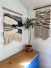 modern nautical wave fringe weaving | Tapestry in Wall Hangings by Wolfpit Studio. Item made of wood & cotton compatible with contemporary and country & farmhouse style
