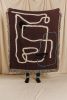 The SOUTHWESTERN Woven Throw Blanket, Earth Tone Accents | Linens & Bedding by Parker Heath | PAR  KER made. Item composed of cotton and fiber in minimalism or mid century modern style