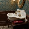 Classic style Carrara Marble Sink with Backsplash | Water Fixtures by AYMARBLEDESIGN LLC