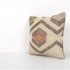 Vintage Cream Kilim Pillow Cover, Tribal Vintage Kilim Pillo | Cushion in Pillows by Vintage Pillows Store