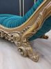 French Style Chaise Lounge / Aged Gold Leaf Finish  Frame/ H | Couches & Sofas by Art De Vie Furniture