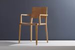"Evo" CE2. Arms, Natural Solid Wood | Armchair in Chairs by SIMONINI. Item made of wood & fabric