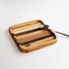 Plate – mixed reclaimed wood – 7×7 in (Price taxes included) | Serving Tray in Serveware by Slice of wood / Tranche de bois