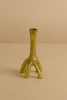 Rooted Taper Candle Holder — Gold Finish | Decorative Objects by Raíz Studio