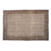 Mid Century Vintage Oushak Rug with All- Over Floral Pattern | Area Rug in Rugs by Vintage Pillows Store. Item made of cotton with fiber