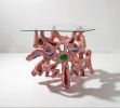 Stained Glass Side Table | Sculptures by Shawn Button