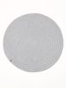 Plain Round Area Rug | Rugs by Anzy Home. Item composed of fabric