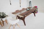The Provo Dining Table :: Beautiful Live Edge, Glass and Bra | Tables by MODERNCRE8VE. Item composed of walnut and glass