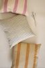 Oh! Stripes (Ochre) Block Print Pillow | Pillows by Ninéh