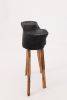 Rustic Blackened Wood side table with Raw Organic Form Indoor & Outdoor | Tables by Logniture