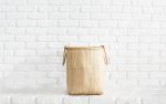 Laundry Basket with Handle | Storage Basket in Storage by NEEPA HUT. Item composed of wood