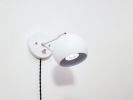 Pivoting Head Bedside Reading Wall Light, Sage and Gold | Sconces by Retro Steam Works. Item composed of fabric and metal in mid century modern or industrial style