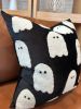Black Ghost Pillow Cover | Pillows by Busa Designs