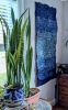 Wild Silk Color Field Wall Hanging - Indigo | Tapestry in Wall Hangings by Tanana Madagascar. Item made of fiber