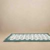 checkered moroccan beni ourain rug, Authentic green berber R | Rugs by Benicarpets