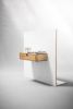 Floating Nightstand with 1 Drawer in Oak | Storage by Manuel Barrera Habitables. Item made of oak wood works with scandinavian style