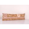 Lumbar Pastel Long Pillow from Vintage Suzani Textile - Coff | Cushion in Pillows by Vintage Pillows Store