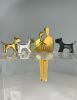 Combo Set: Close to Me Sculpture with Miniature 1.75" Dog | Sculptures by YENNY COCQ